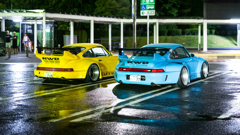 Illustration for article titled I Drove Through A Japanese Typhoon With A Dozen RWB Porsches
